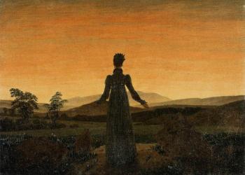 Caspar David Friedrich : Woman Before The Rising Sun